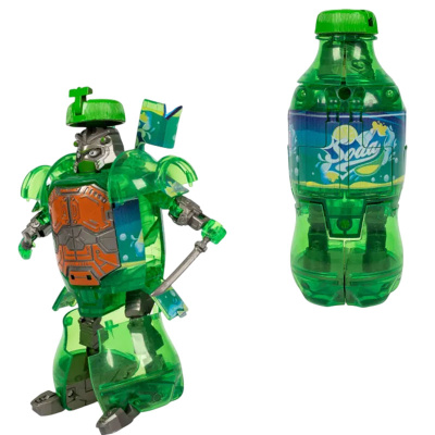 Трансформер 2 в 1 Bondibot бутылка-робот Самурай Bondibon ВВ6540 1